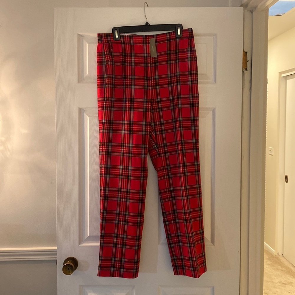 NWT JCREW plaid tartan pants